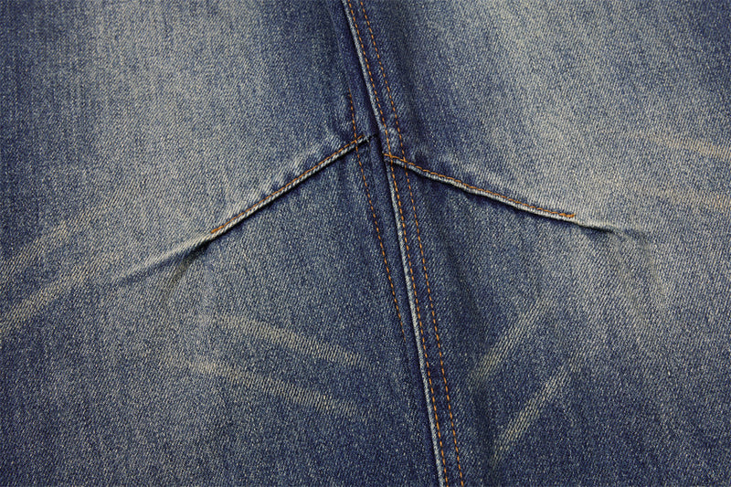 Vaqueros acampanados de pierna ancha para hombre – Denim vintage lavado y desgastado