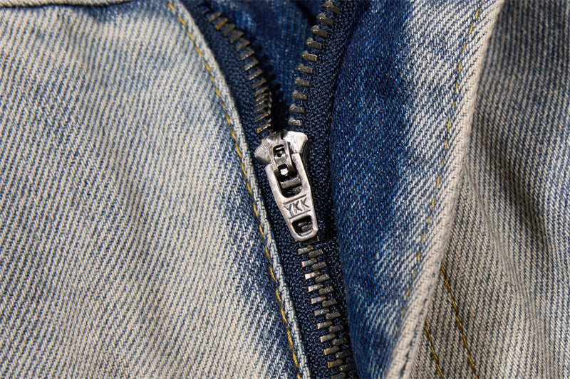 Distressed-Flare-Jeans – Herren-Wide-Leg-Denim in verwaschener Optik mit Knitterdetails