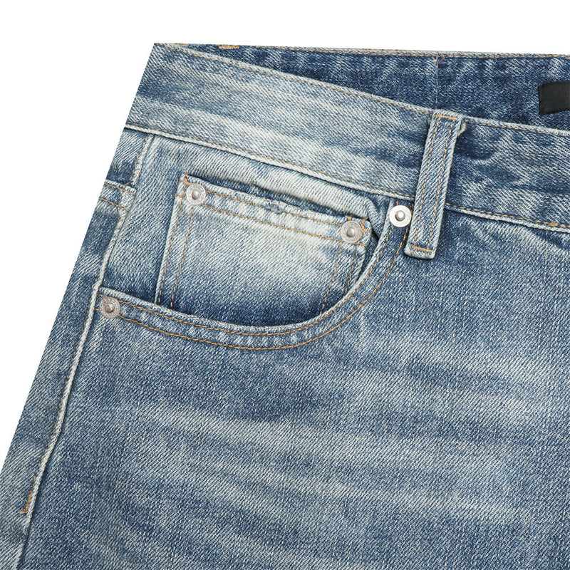 Wide-Leg-Baggy-Jeans – Vintage-Denim mit Glacier-Blue-Waschung