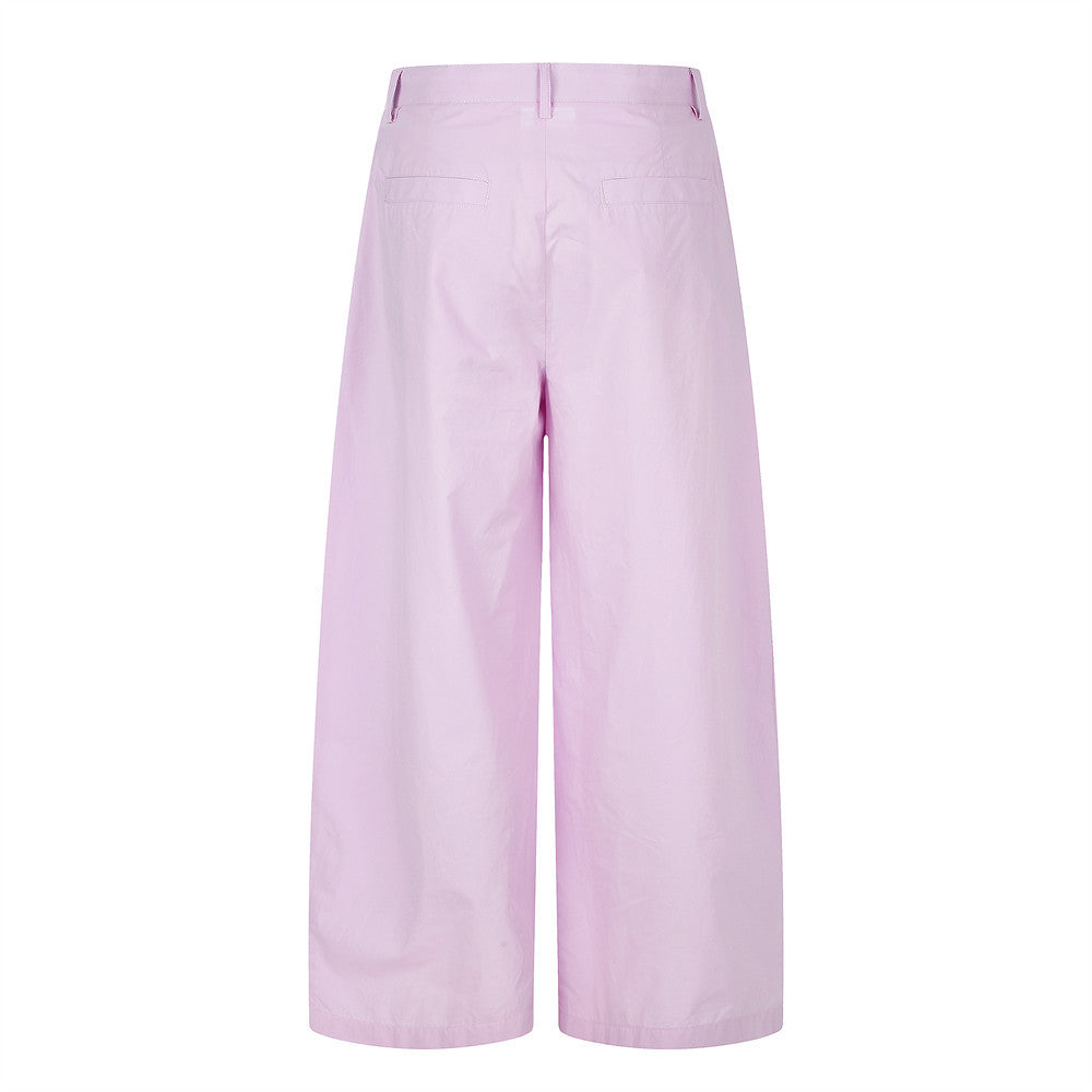 Wide-Leg Pleated Trousers – High-Street Drape Fit Pants