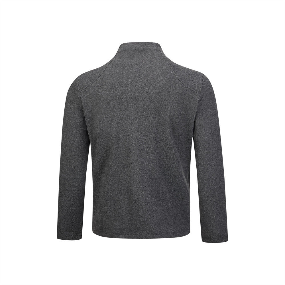 Men's Slim-Fit Full-Zip Mock Neck Knit Jacket – Long Sleeve Sport Cardigan