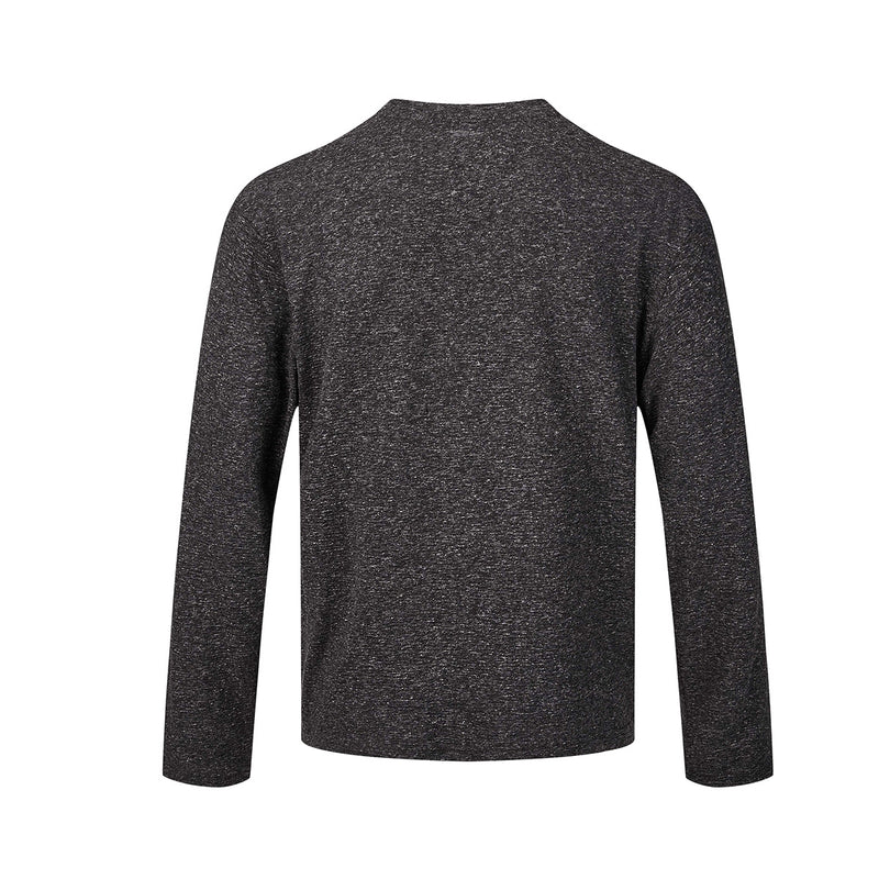 Long Sleeve Graphic Shirt – Cello Musician Sketch Print, Relaxed Fit
