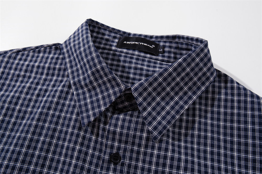 Men's Plaid Long-Sleeve Shirt – Relaxed Fit Button-Up