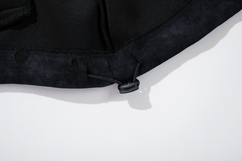 Light Zip-Up Hoodie Distressed Acid-Washed Black Cropped Jacket