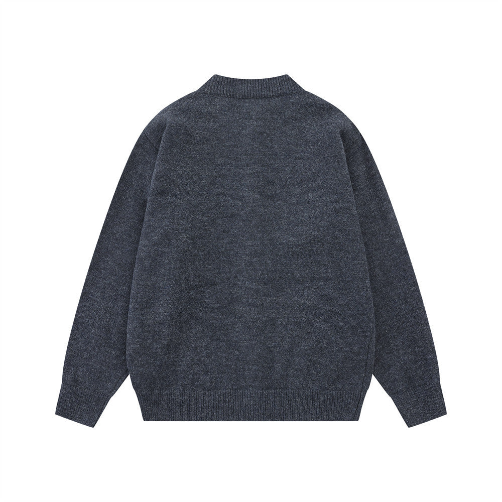 Gilet-pull boutonné oversize en maille pour homme