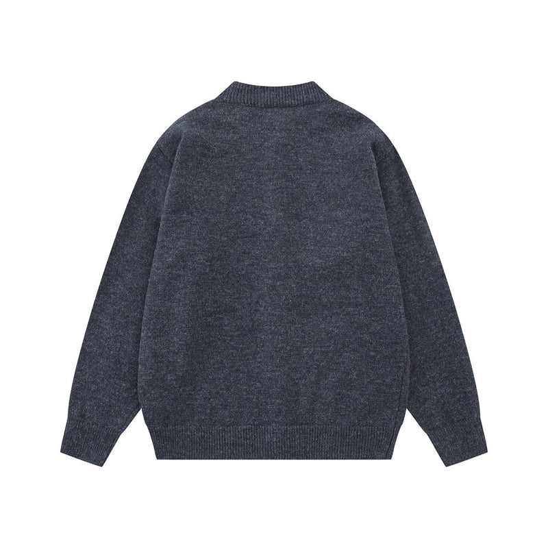 Gilet-pull boutonné oversize en maille pour homme