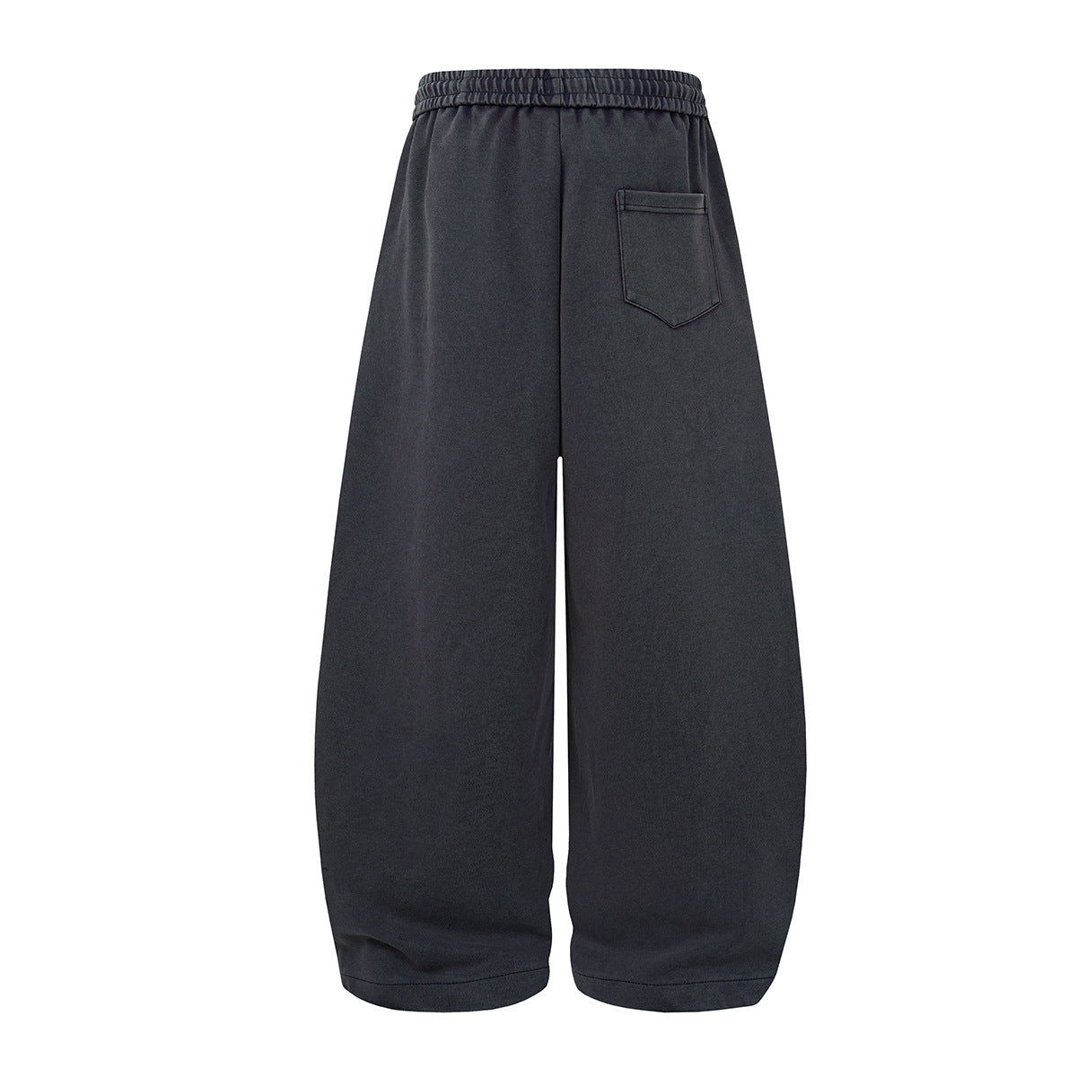 Wide-Leg Sweatpants – Acid Wash Vintage Varsity Graphic, Relaxed Fit