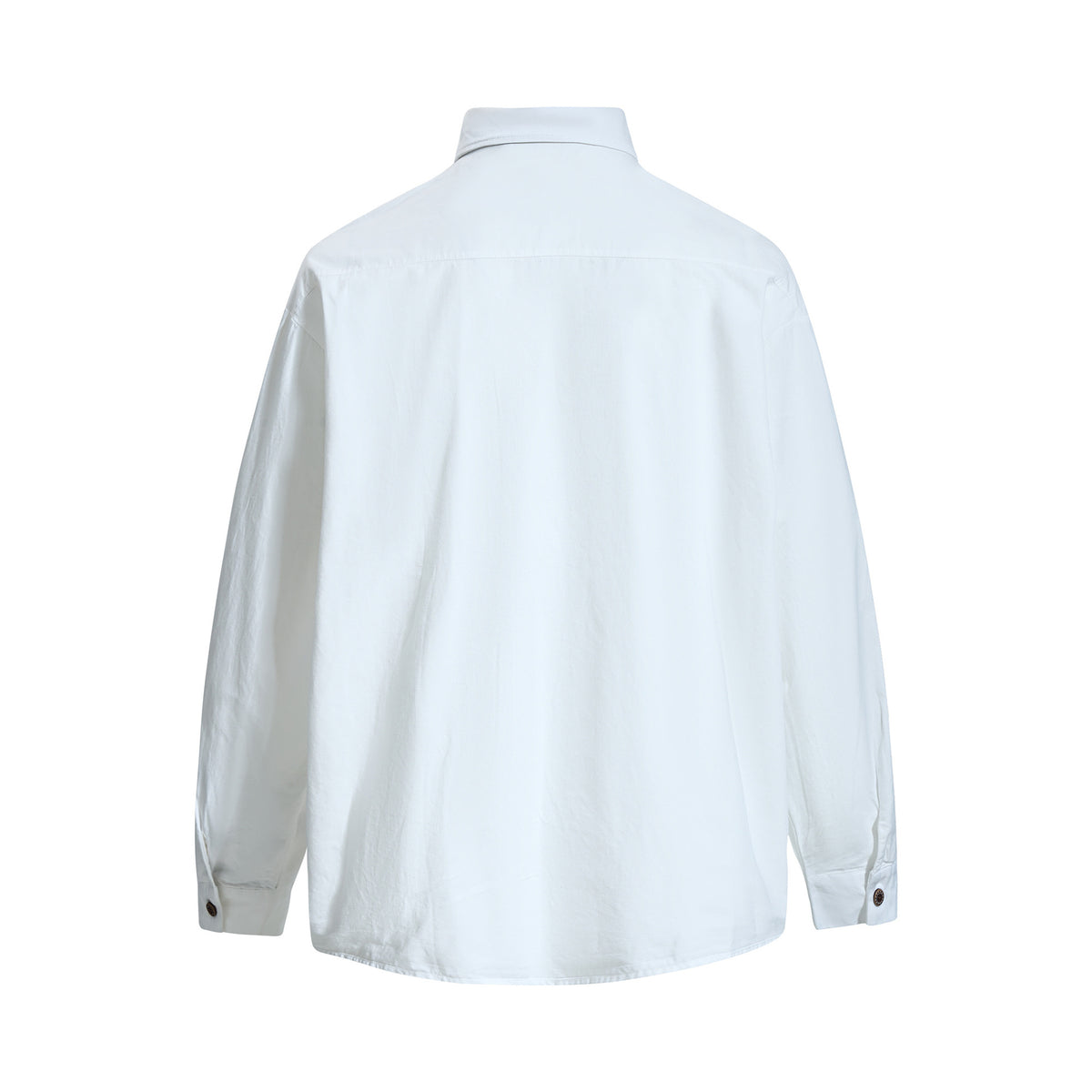 Tan Long Sleeve Shirt with Detachable Tie – Heart & Hook Embroidered Campus