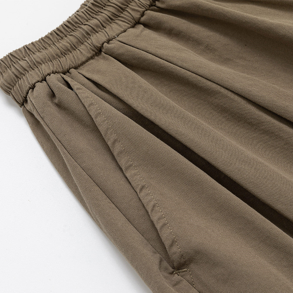 Men's Baggy Wide-Leg Pants – Relaxed Fit Drawstring Waist Street Style