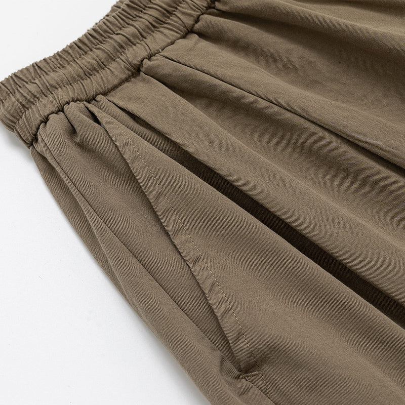 Men's Baggy Wide-Leg Pants – Relaxed Fit Drawstring Waist Street Style