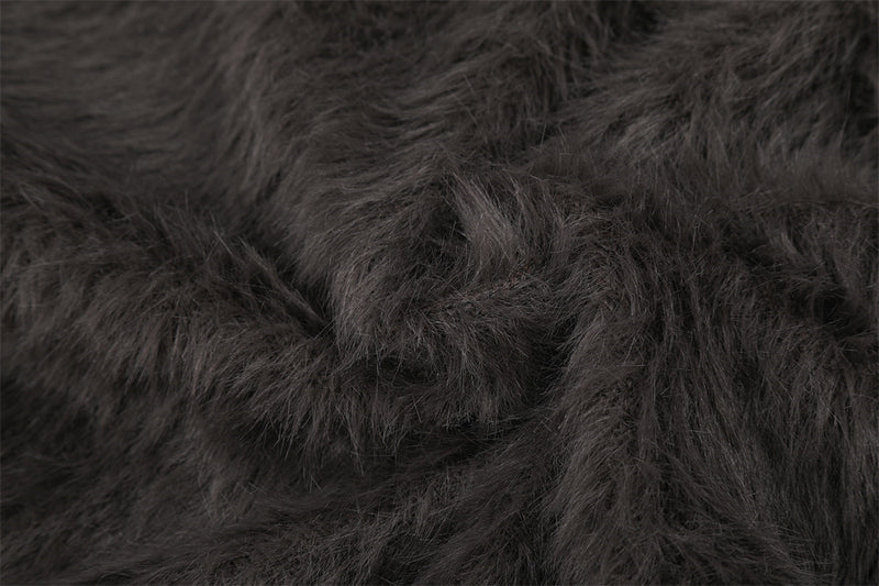 Flauschiger Jacquard-Pullover mit Rundhalsausschnitt und Schleifenbändern