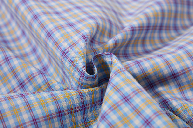 Plaid Long-Sleeve Shirt with Varsity Graphic Print and Contrast Collar