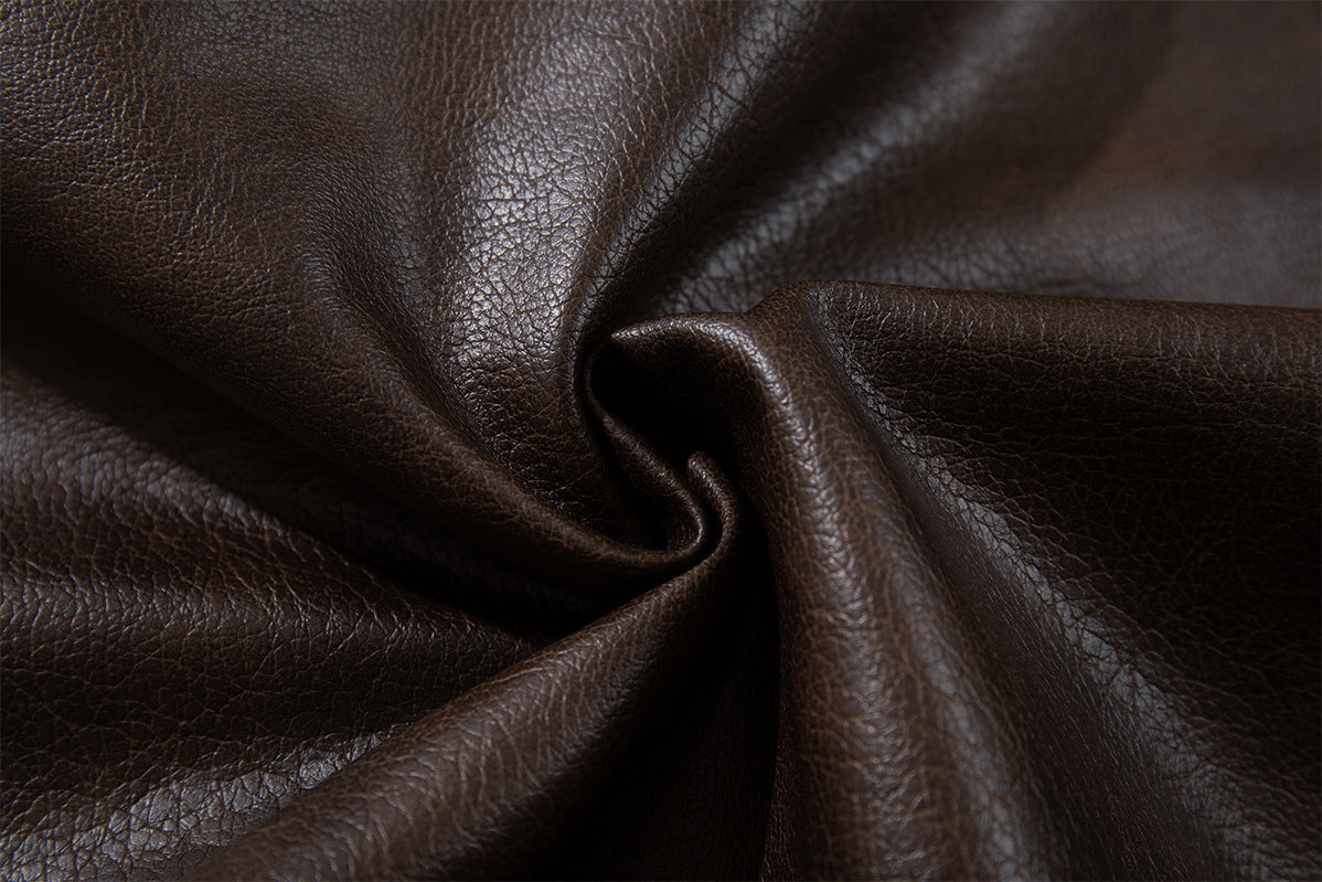 Leather Bomber Jacket with Removable Faux Fur Collar — Vintage American Aviator