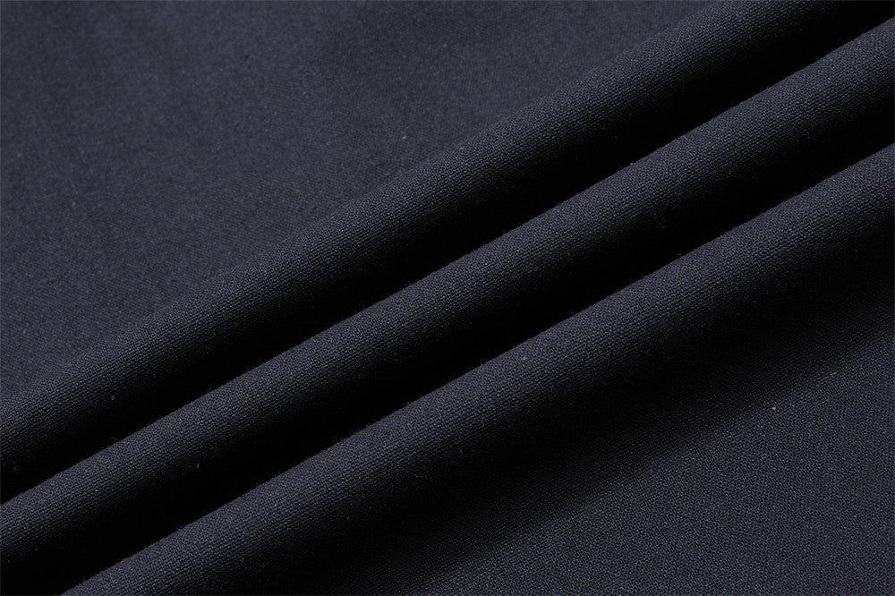Pantalon de survêtement wide leg – Triple bande latérale, taille élastique à cordon