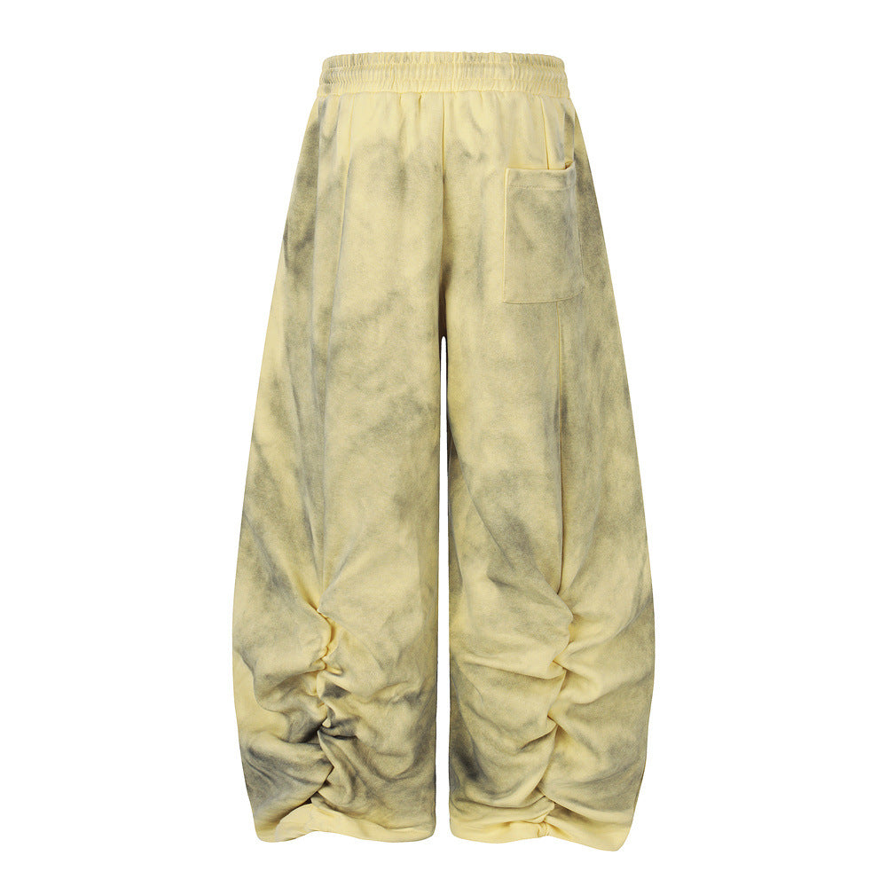 Misery For Nothing Tie-Dye Wide Leg Sweatpants – Vintage Punk Baggy Trousers