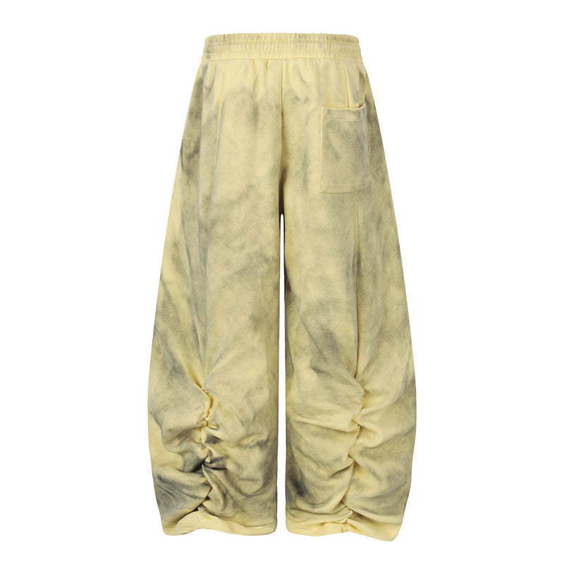 Misery For Nothing Tie-Dye Wide Leg Sweatpants – Vintage Punk Baggy Trousers