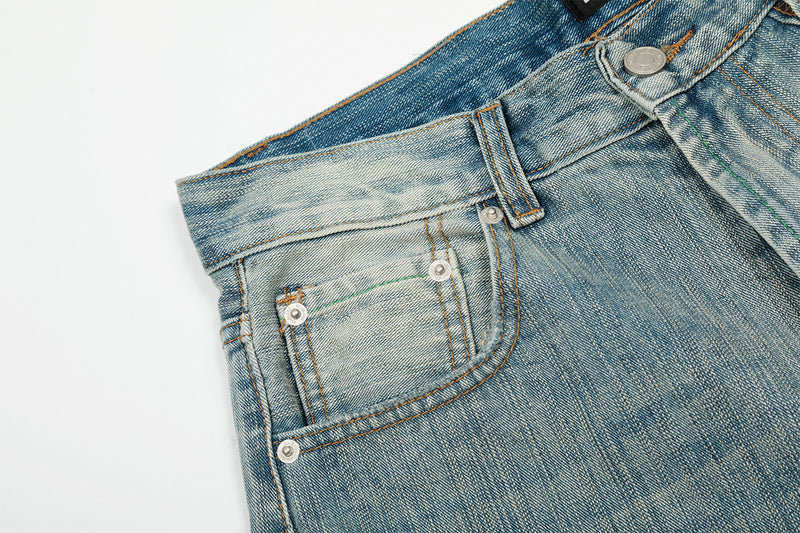 Hellblaue Baggy-Jeans für Herren – Wide-Leg-Denim mit Vintage-Waschung