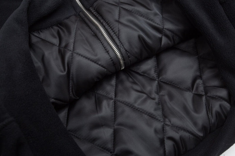 Blouson bomber à capuche et col en fourrure – Manteau d’hiver doublé polaire