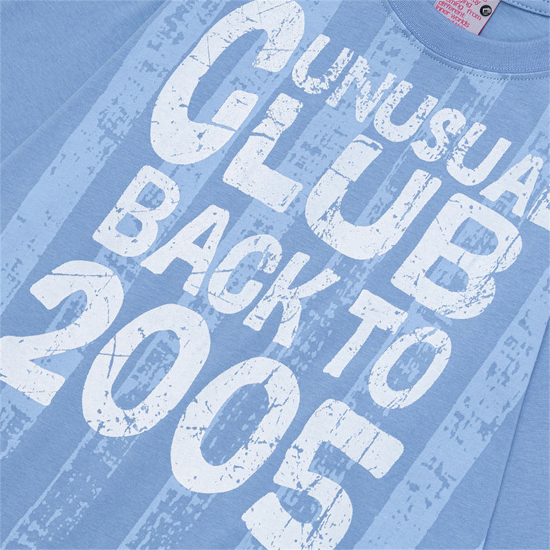 T-shirt manches longues graphique Unusual Club Back to 2005 – Coupe décontractée à col rond