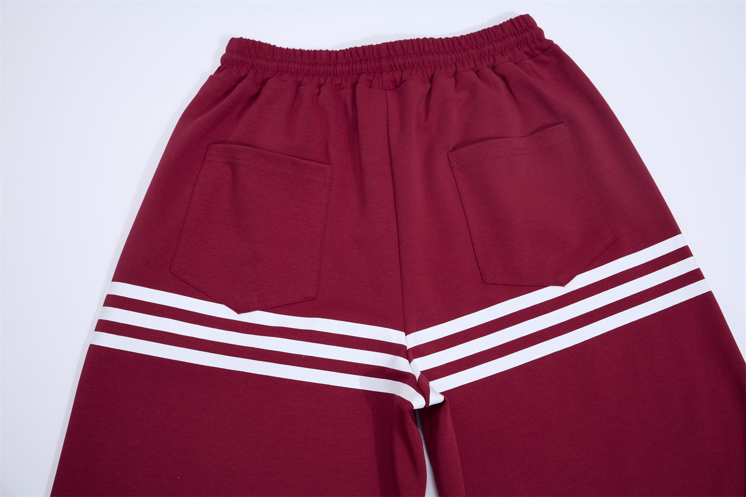Wide Leg Sweatpants with Stripe & Mellifluous Graphic Print