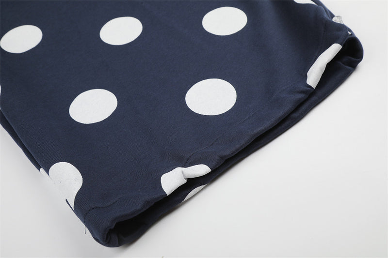Polka Dot Wide-Leg Cargo Sweatpants – Oversized Balloon Fit Streetwear Pants