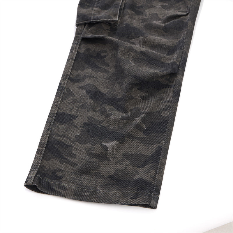 Cargohose für Herren – Loose Fit, weites Bein, Camouflage und Denim mit mehreren Taschen