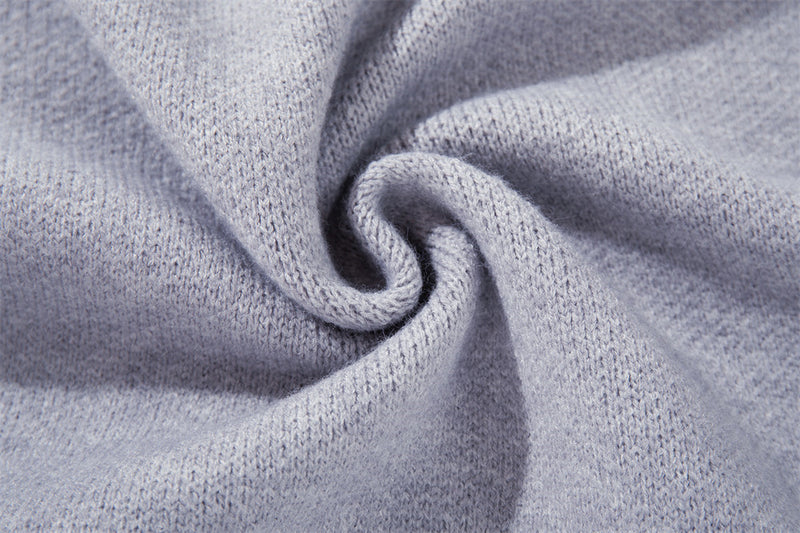 Cardigan zippé en maille à galons militaires – Col montant oversize avec
