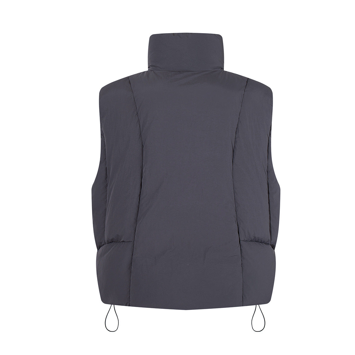 Padded Puffer Vest Stand Collar Zip-Up Sleeveless Jacket