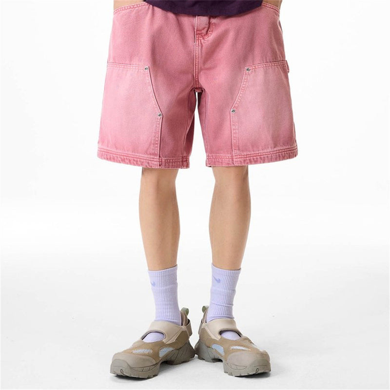 Baggy-Denimshorts für Herren – gewaschene Carpenter-Style-Jeansshorts für Streetwear