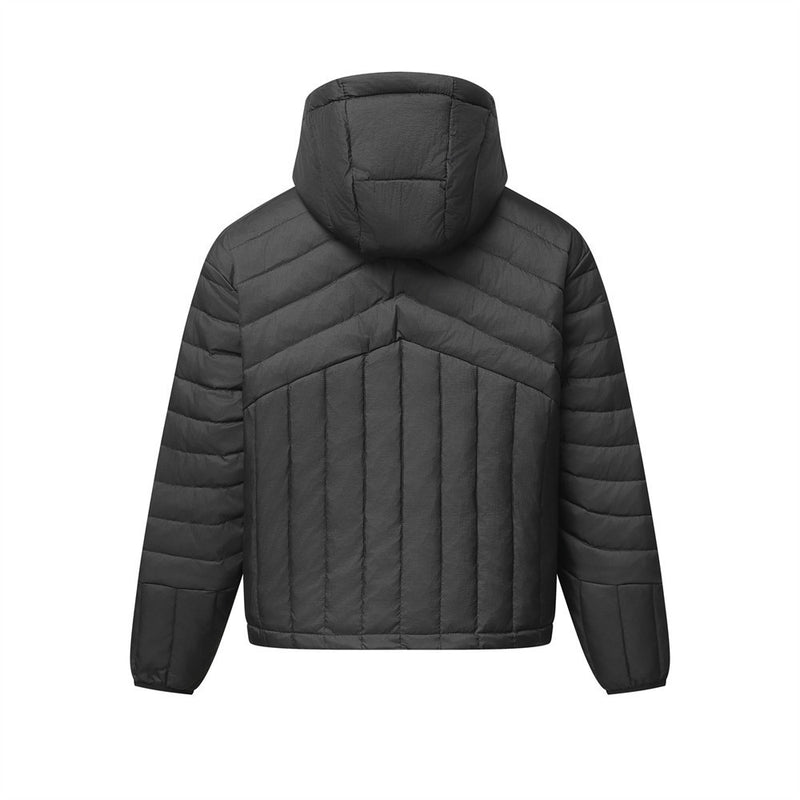 Doudoune à capuche homme – Manteau streetwear matelassé à chevrons