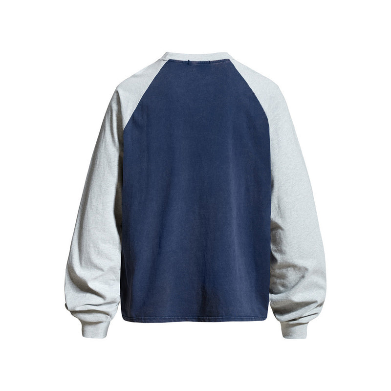 Long Sleeve Tee Shirts for Men – Mafa Star Graphic Raglan Colorblock Top
