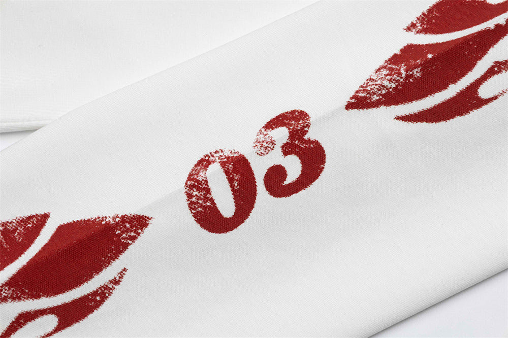 Kairos Unusual Original Graphic Long Sleeve Tee – Relaxed Fit Racing Print