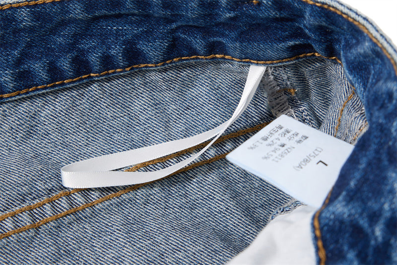 Herren Vintage-Washed-Wide-Leg-Flare-Jeans – Entspannte Passform, Used-Denim