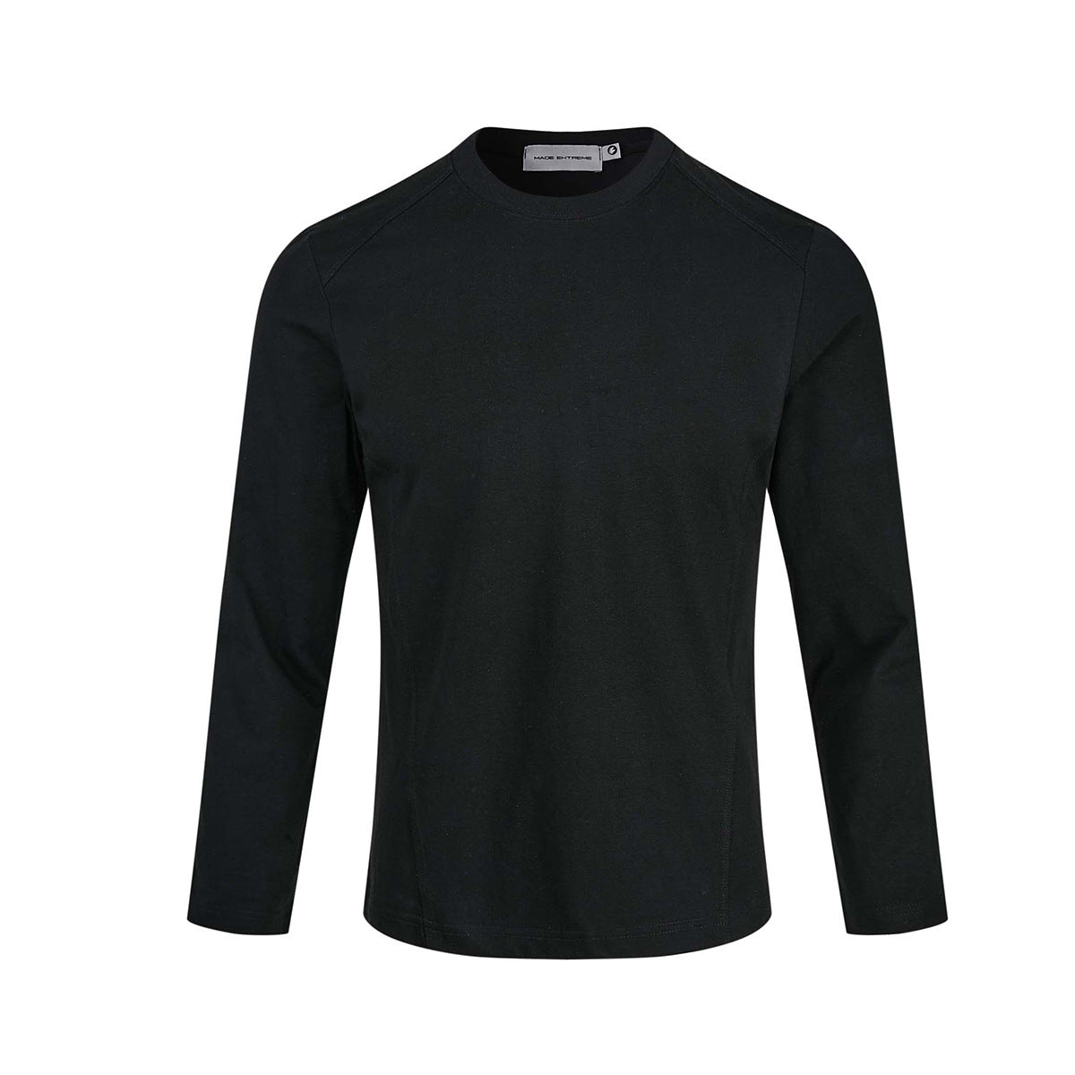 Men's Long Sleeve Crew Neck T-Shirt – Slim Fit Raglan Shoulder Tee