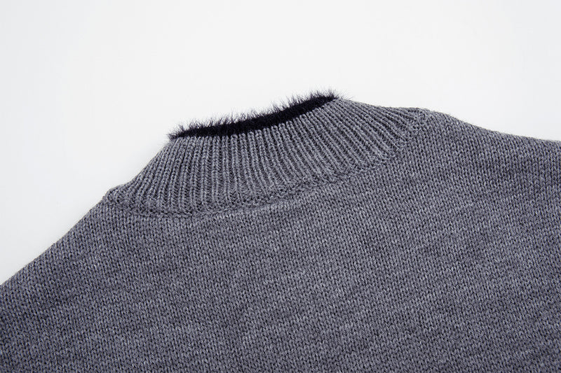 Gilet en maille zippé avec ornements cœur et étoile