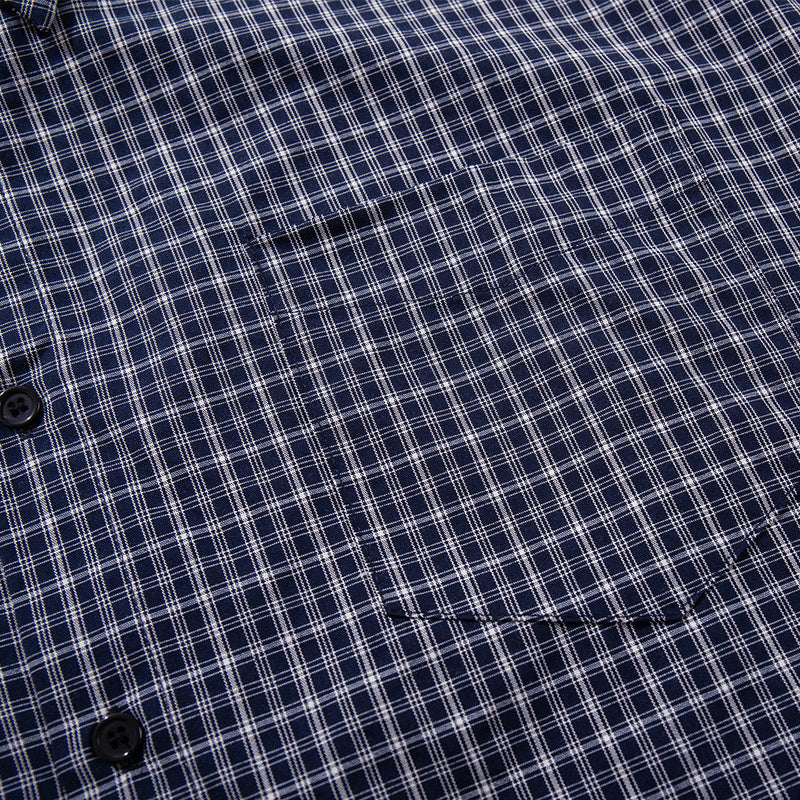 Men's Plaid Long-Sleeve Shirt – Relaxed Fit Button-Up