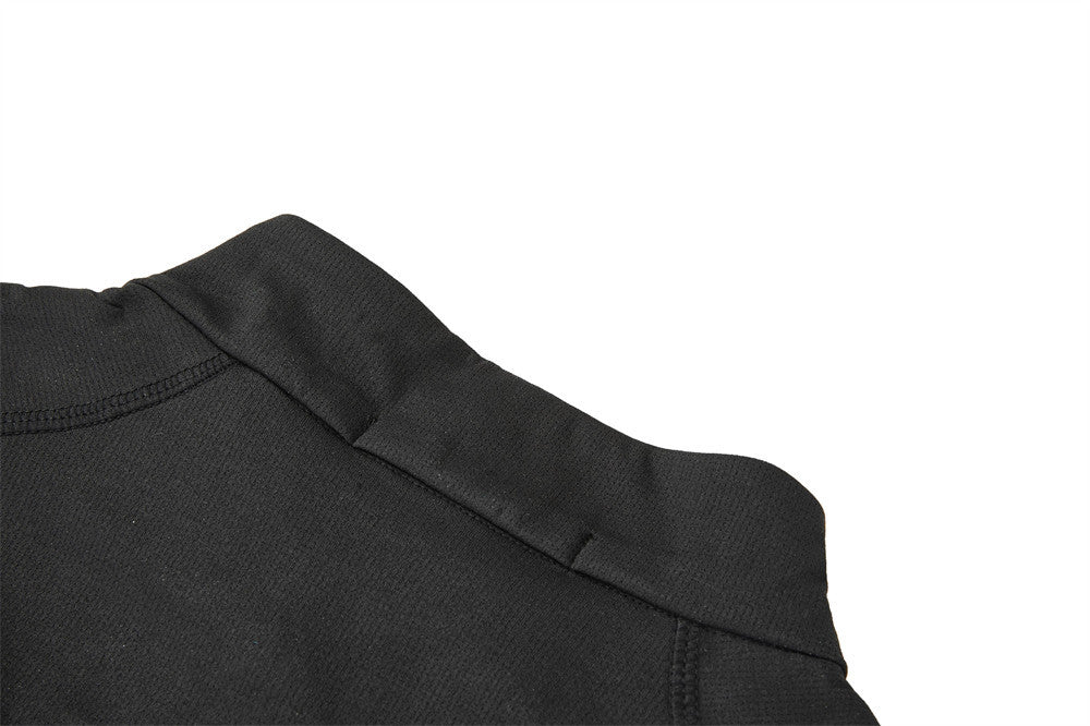 Men's Quarter-Zip Mock Neck Long Sleeve Shirt