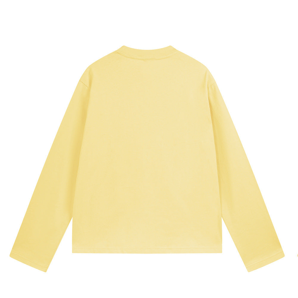 Langarmshirt mit Rundhalsausschnitt und 3D-Katzengrafik-Druck – Lässige Passform