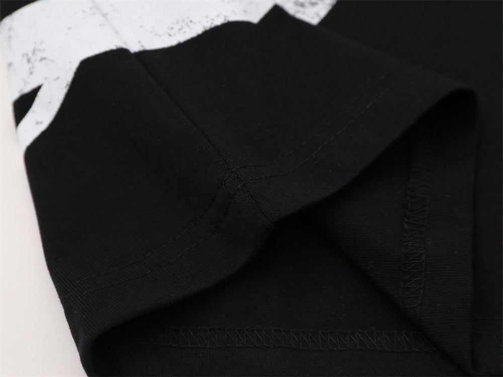 Savage Base Fake-Zweiteiler mit karierten Patchwork-Ärmeln – Oversized-Langarmshirt für Herren