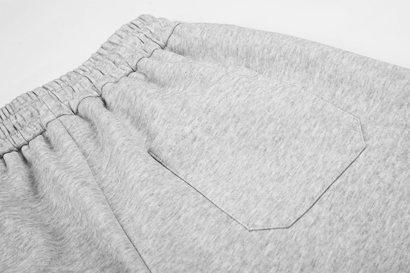 Streetwear-Jogginghose mit weitem Bein, Grafikprint & Seitenstreifen
