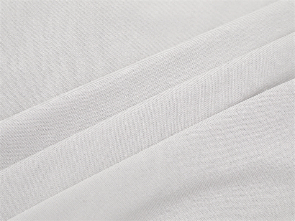 T-shirt homme à manches longues – Imprimé yeux, effet deux-en-un et manches rayées