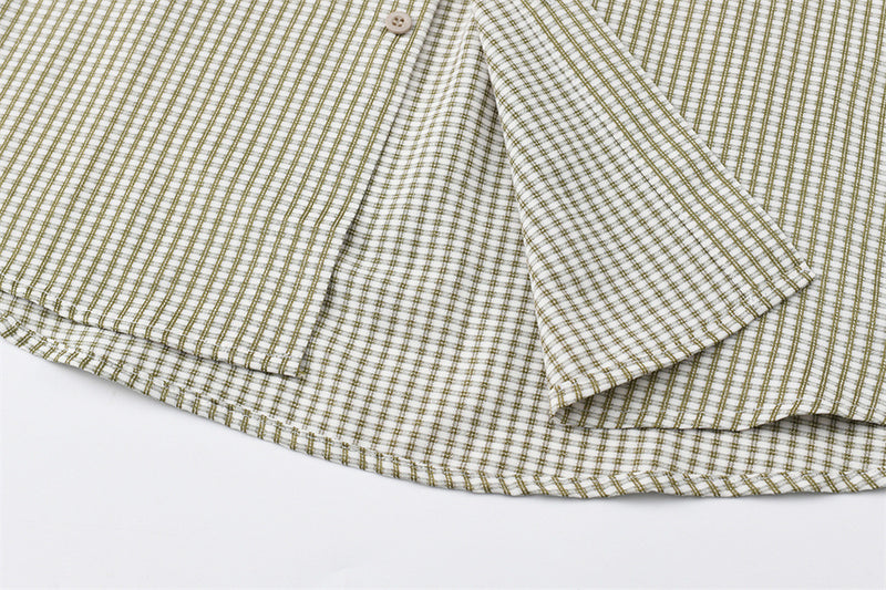 Men's Plaid Long Sleeve Oversized Button-Up Shirt
