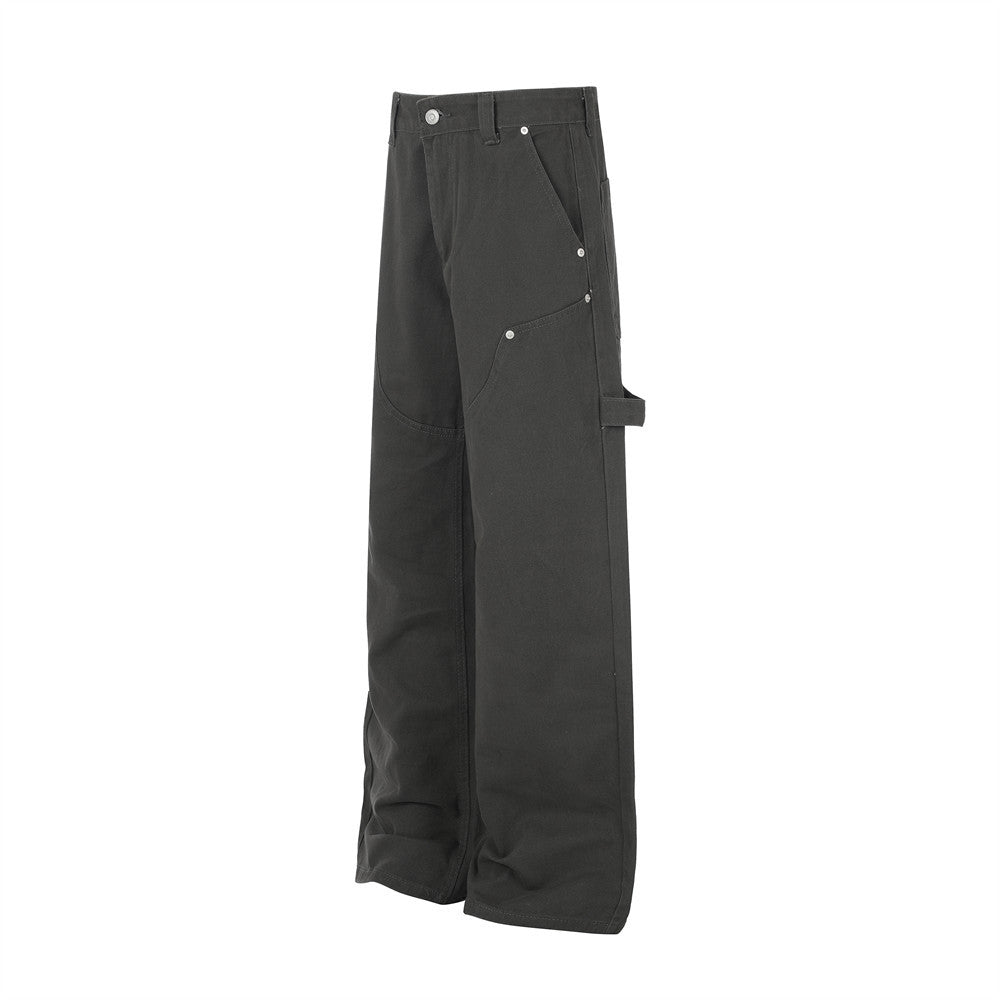 Pantalon de charpentier à jambes larges – Coupe décontractée inspirée du workwear