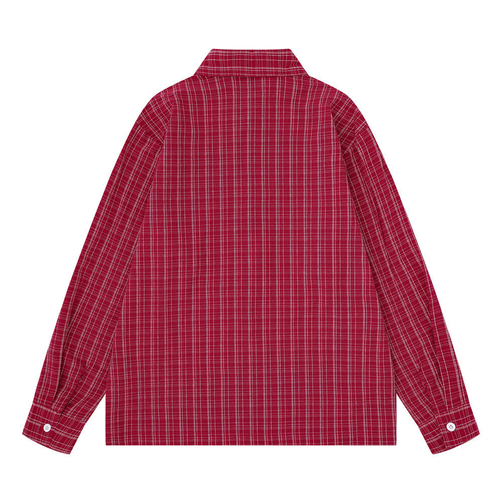 Chemise homme à carreaux manches longues avec imprimé graphique Savage Base Mugshot
