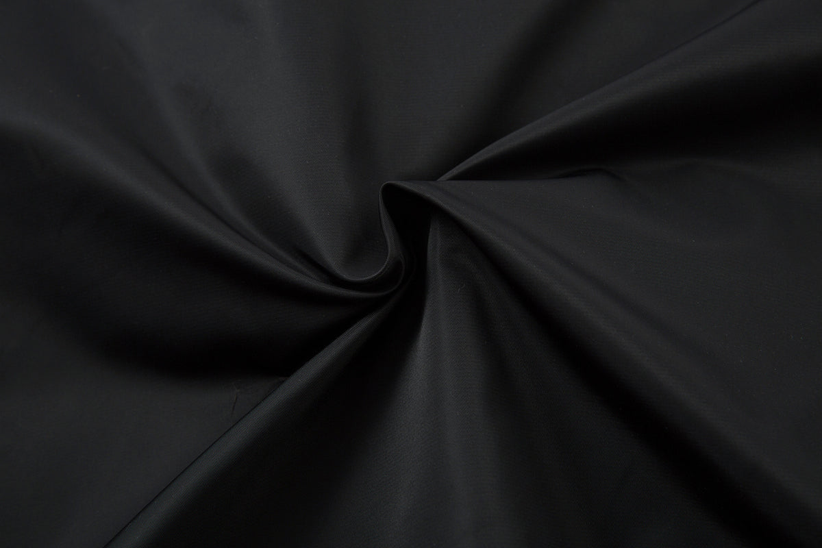 Padded Bomber Jacket with Detachable Faux Fur Hood & Ruched Sleeves in Black