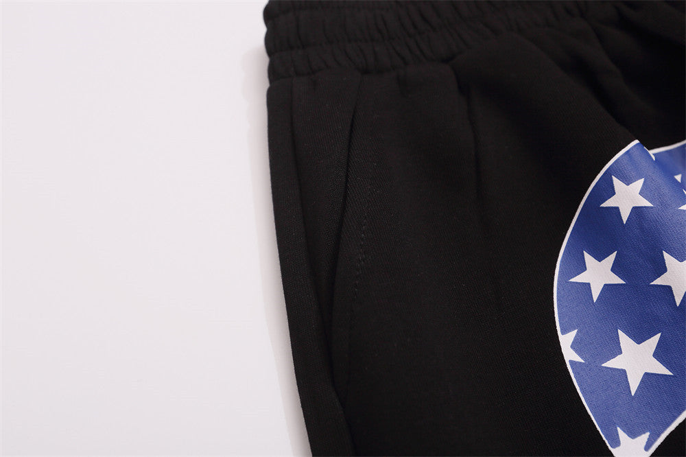 Men's American Flag Graphic Wide-Leg Sweatpants – Oversized Street Style