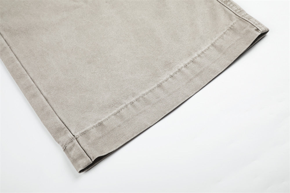 Wide-Leg Cargo Pants – Vintage Washed Deconstructed Panelled Trousers