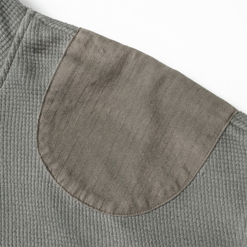 Sweat à capuche homme en maille gaufrée délavée à l’acide, oversize, avec poches cargo zippées