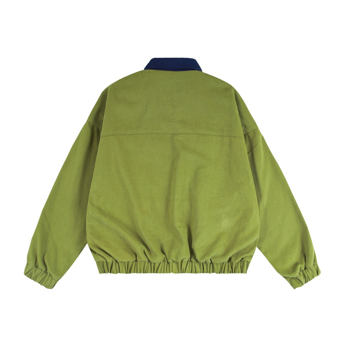 Veste Harrington rétro color block – Veste de travail zippée à col contrastant