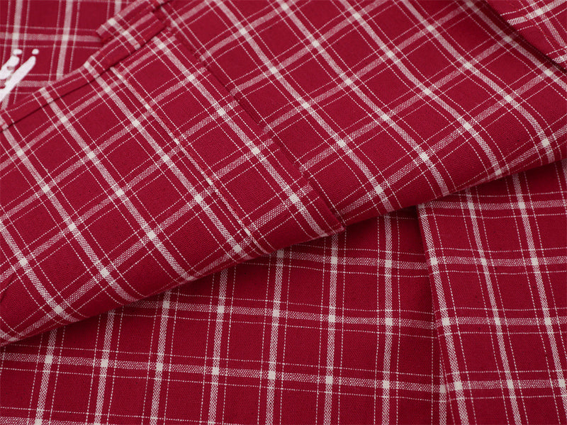 Camisa de cuadros de manga larga para hombre – Estampado gráfico desgastado, corte holgado